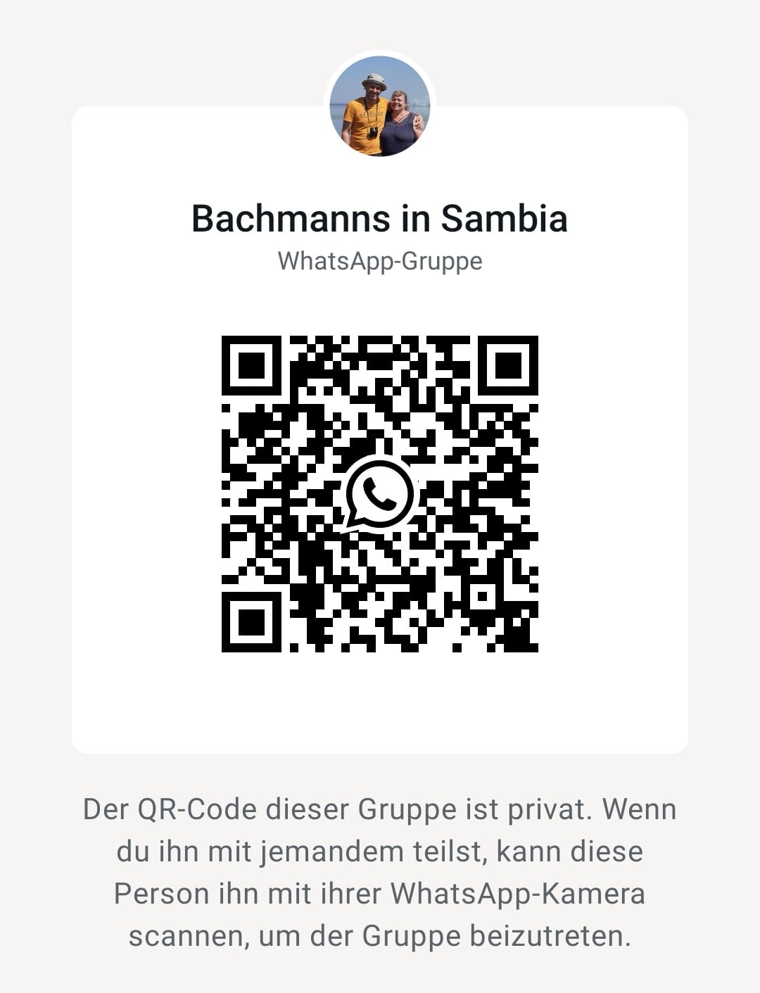 WhatsApp QR-Code zum Beitreten